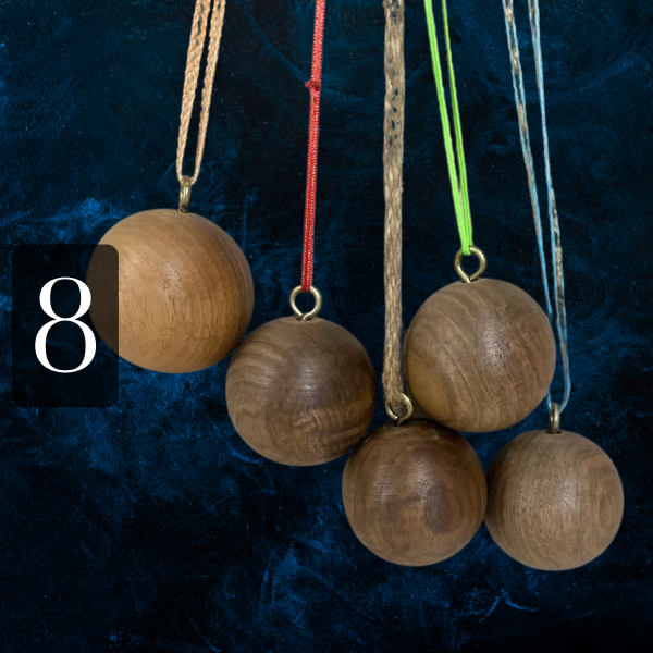 product image featured in 21+ Christmas Decor Ideas That Are Beautiful AND Eco-Friendly  showing wooden ornaments