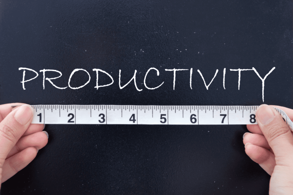 featured image in Why You Absolutely NEED A Morning Routine ASAP showing the word productivity