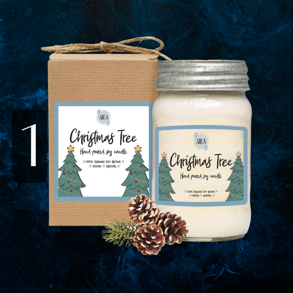 product image featured in 21+ Christmas Decor Ideas That Are Beautiful AND Eco-Friendly  showing soy candles