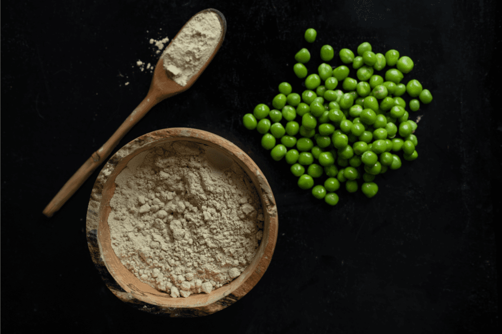 image showing pea protein for a blogpost called: Wanna Know The 9+ Most Sustainable Protein Sources? No. 1 Will Surprise You!