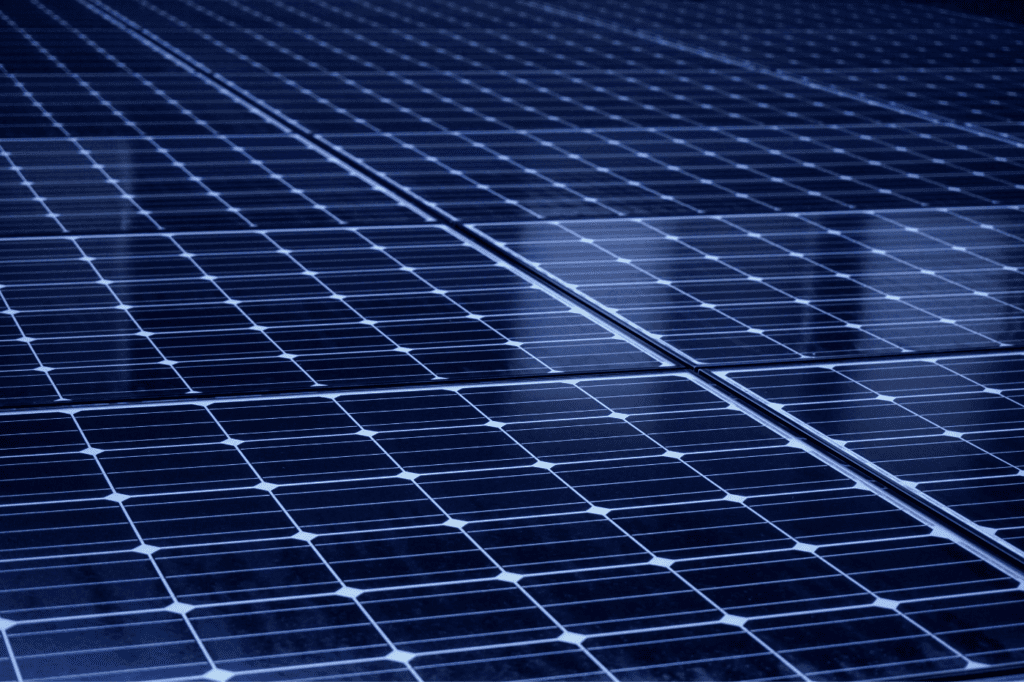 image showing a close-up of solar panels