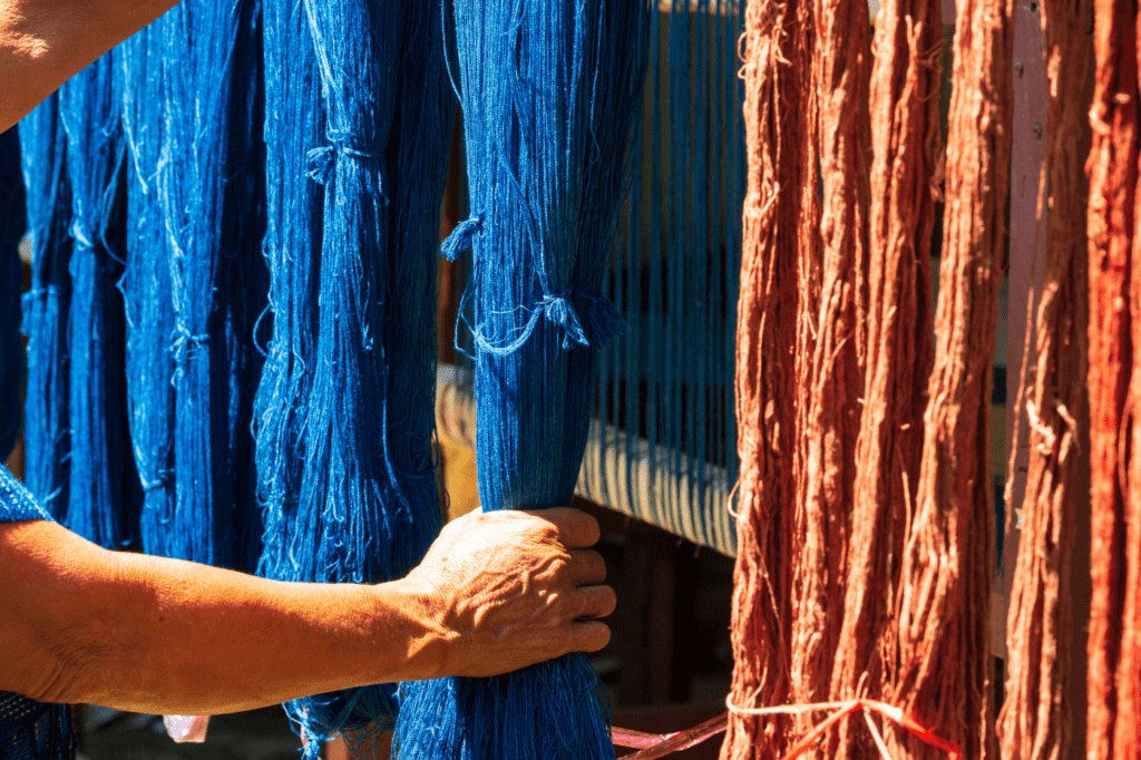 image showing textile being dyed