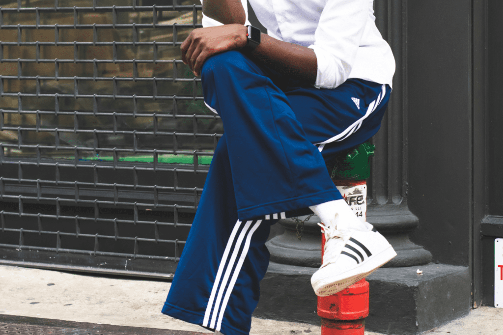 image showing a man wearing adidas
