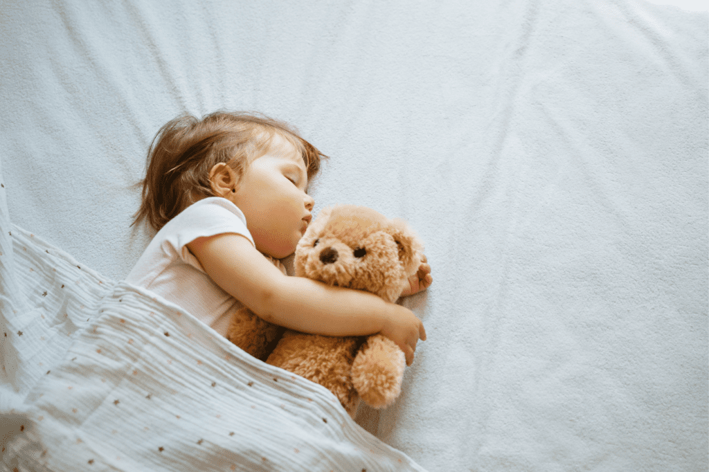 baby with teddy