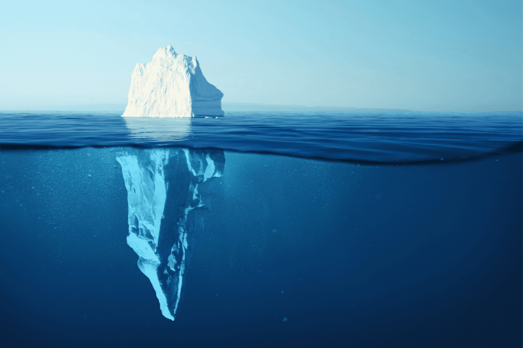 an iceberg