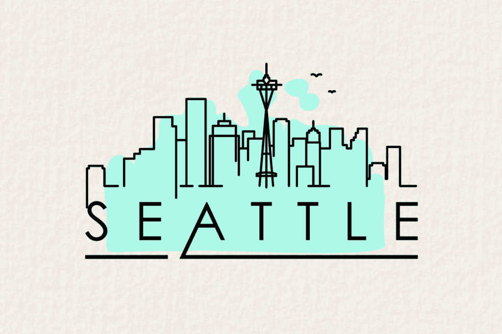 the Seattle skyline