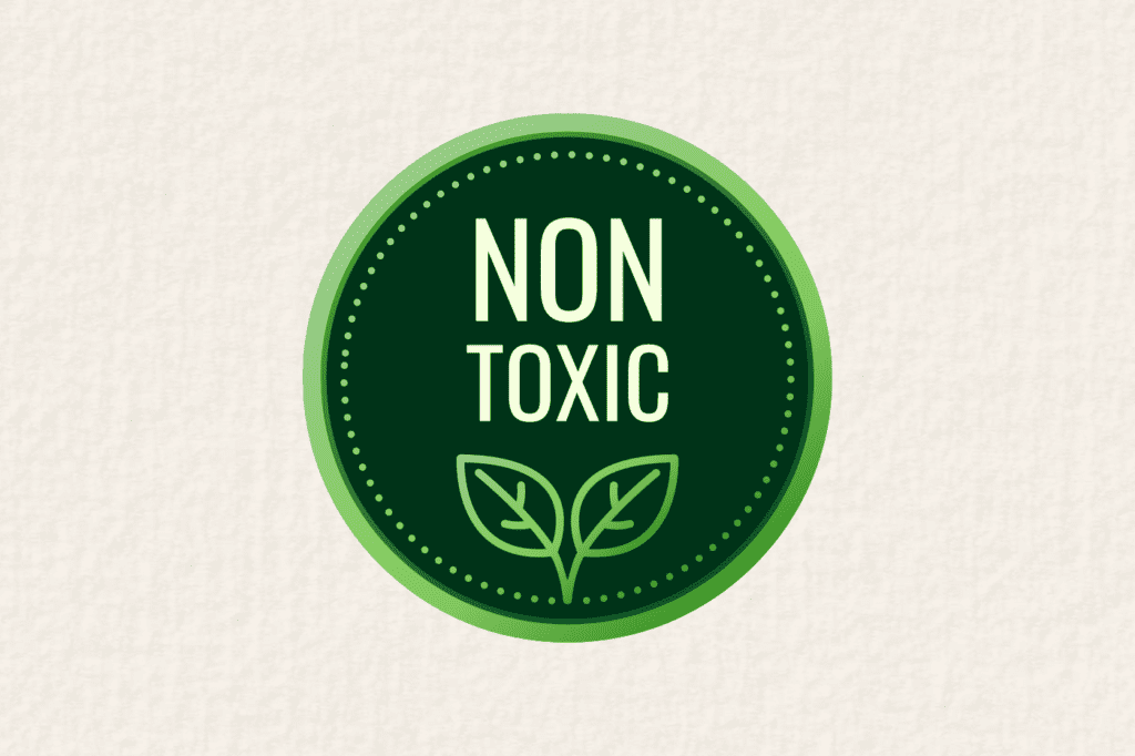 the words non-toxic