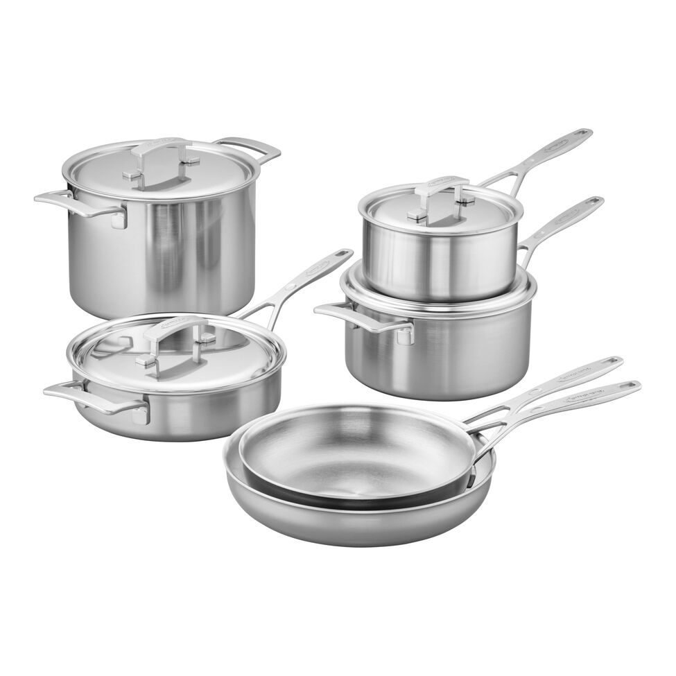 DEMEYERE INDUSTRY 5 | 10-pc, Stainless Steel Cookware Set