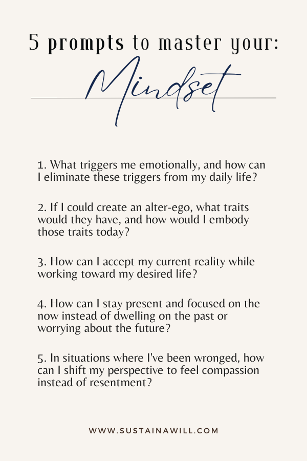 infographic on how to master your mindset